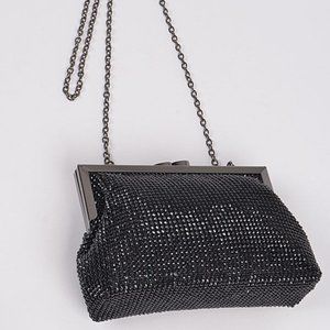 Black Rhinestone Clutch
